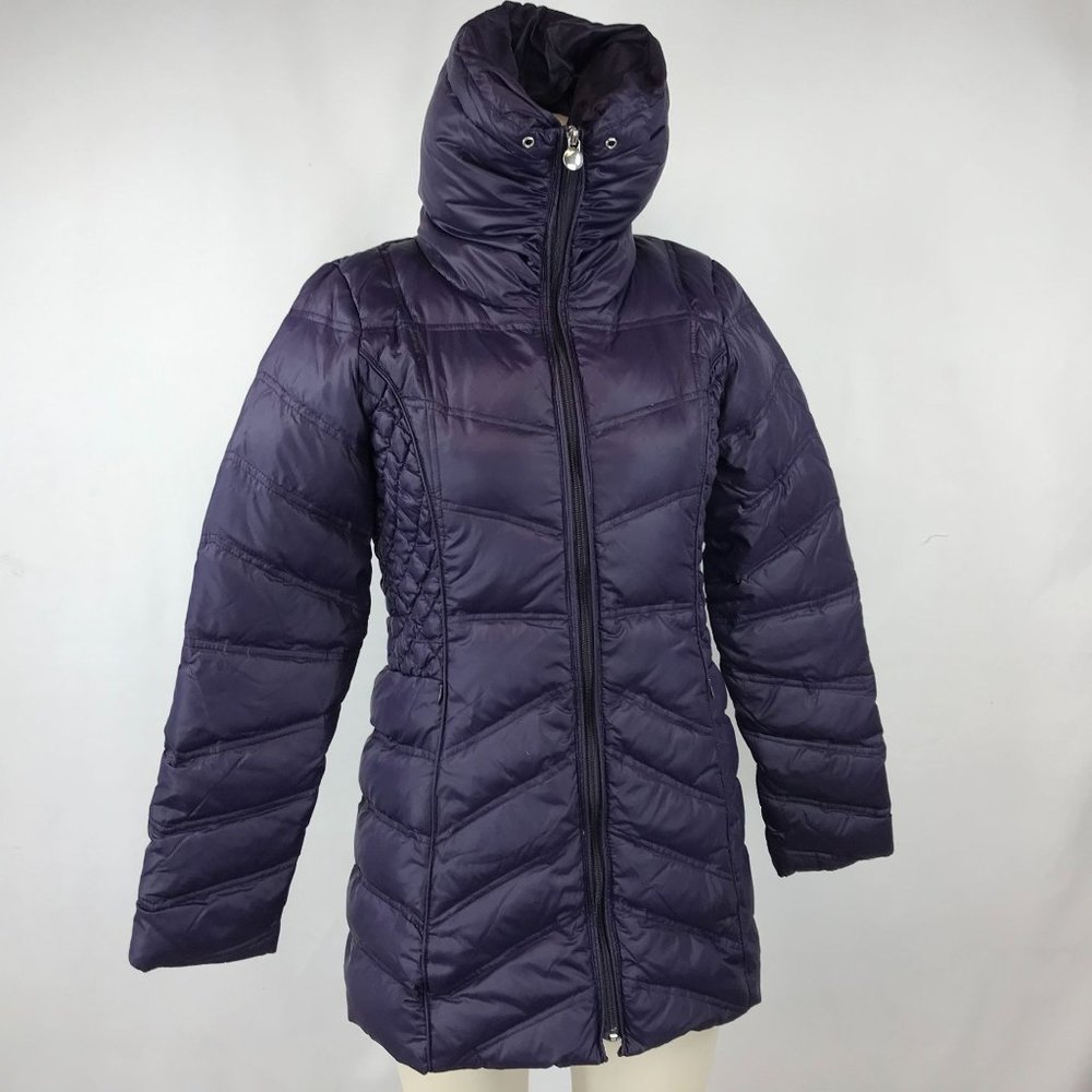 LAUNDRY BY SHELLI SEGAL ~ WOMENS XS ~ PURPLE DOWN PARKA JACKET COAT